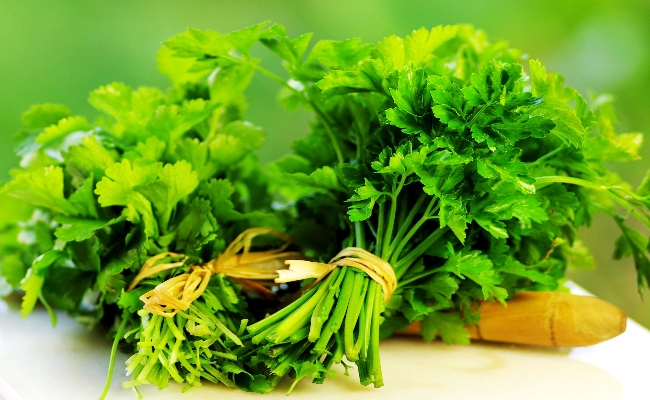 Treatment with parsley