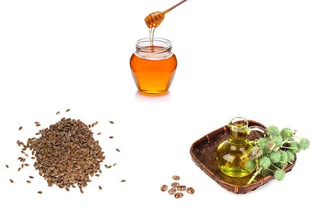 Castor Oil With The Flax Seed And Honey